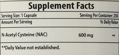 Best Naturals NAC - N Acetyl Cysteine 600 mg 120 Capsules - n Acetyl cysteine - Powerful antioxidant