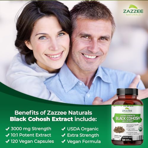 Organic Black Cohosh Black cohosh is often used to relieve hot flashes, night sweats, and other menopausal symptoms.