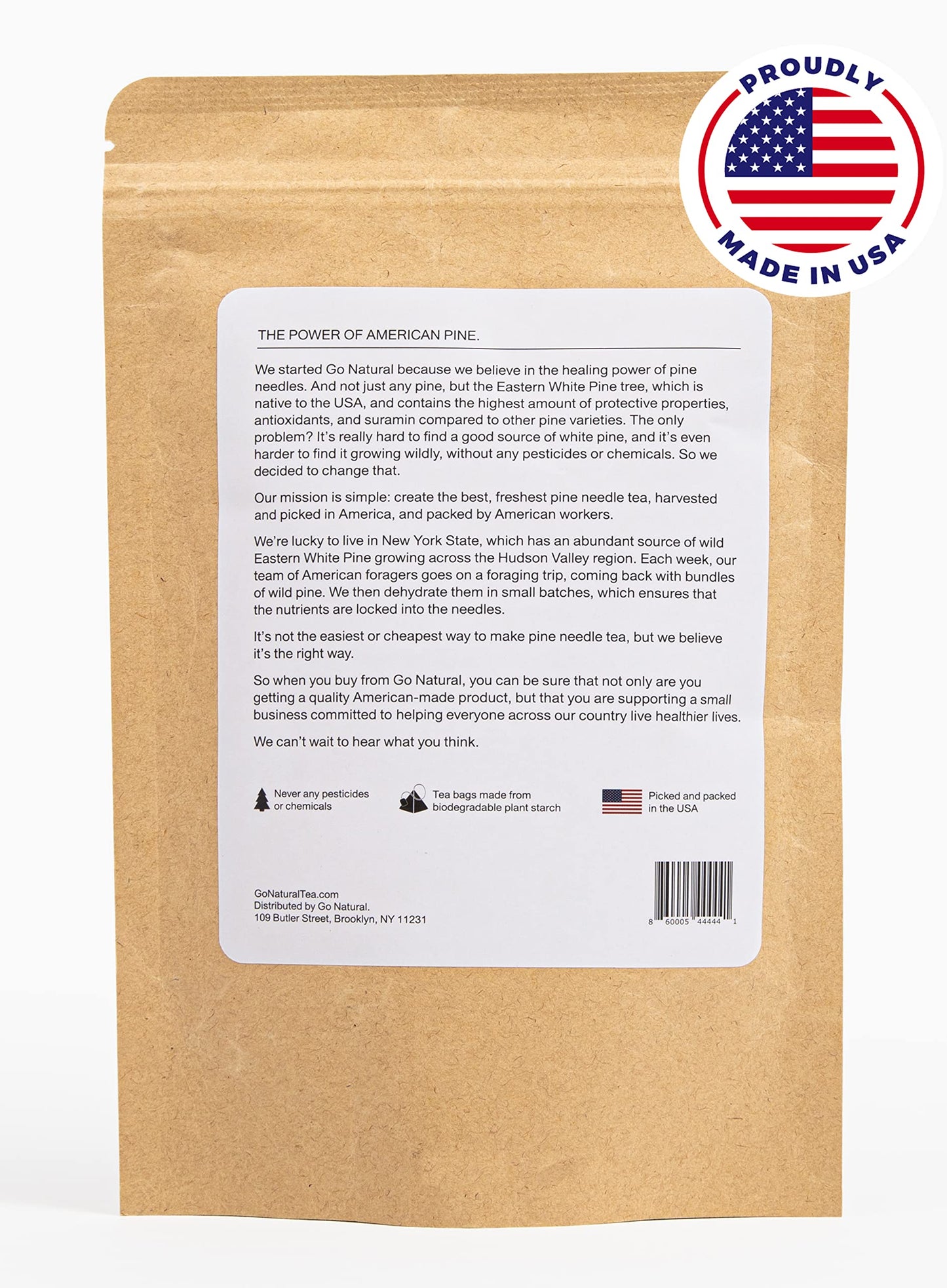 Pine needle tea, great for detoxing the covid vaccine wild-foraged in the USA, picked from northern white pines | Protects against infection, strengthens immunity, high in antioxidants, natural suramin