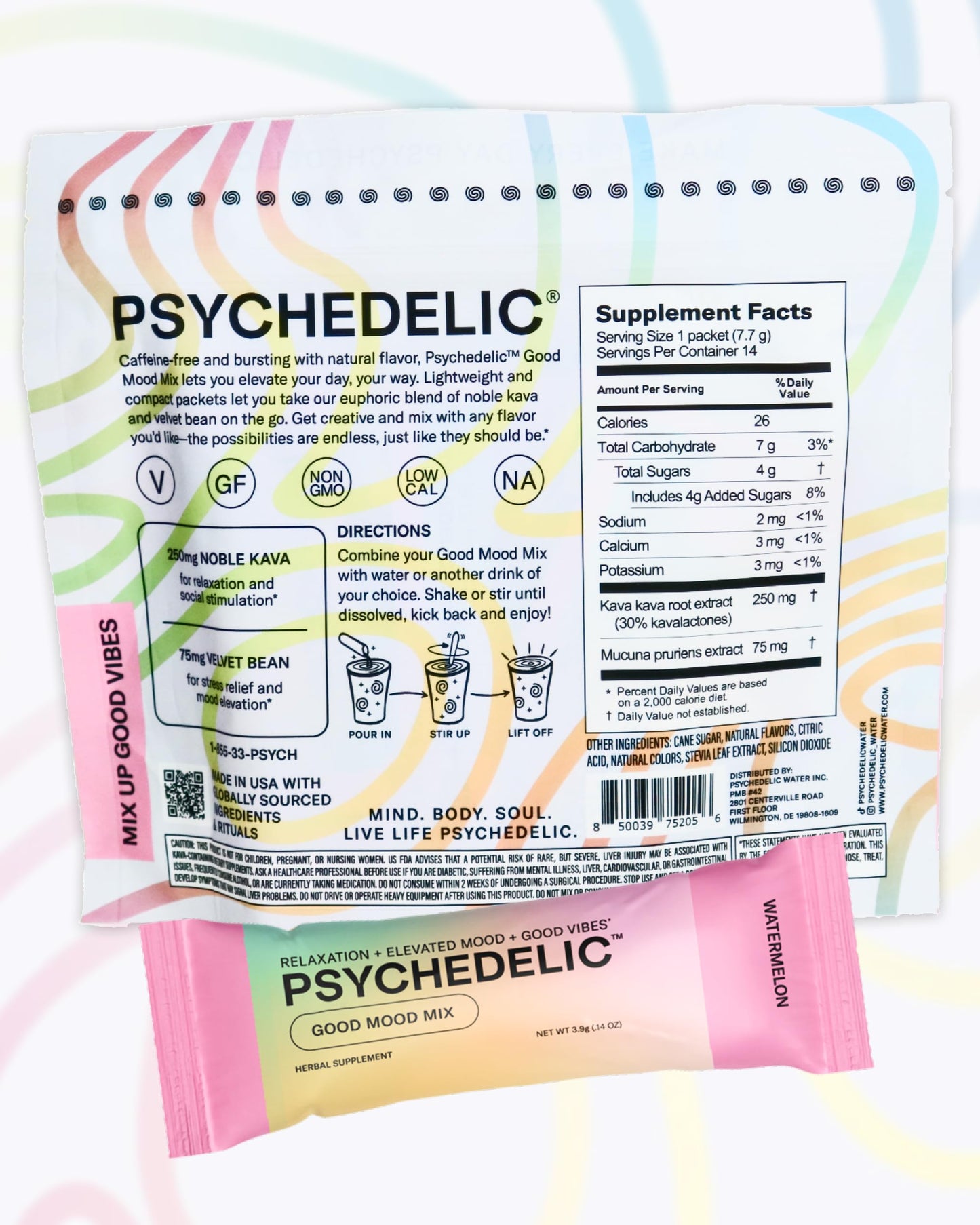Easy Alcohol Alternative with Buzz - Calming Kava Drink Mix (14x5.5g) Flavored Kava Powder - Calming Drink Powder Packets - Easy Open Single Serving Drinks - 14 Calm Packets - Grape