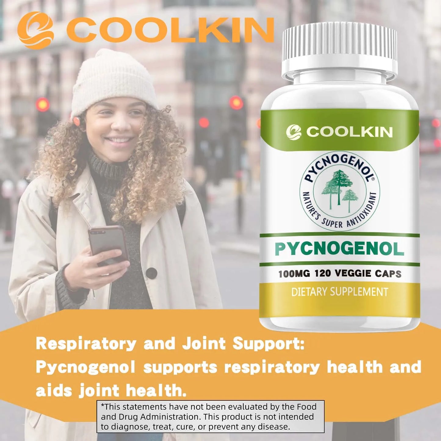 Pycnogenol - French Maritime Pine Bark Extract - Promotes Blood Flow, Joint and Immune Support, Antioxidant - 120 Capsules