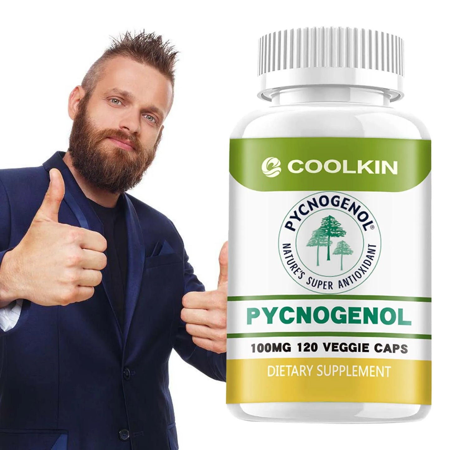 Pycnogenol - French Maritime Pine Bark Extract - Promotes Blood Flow, Joint and Immune Support, Antioxidant - 120 Capsules