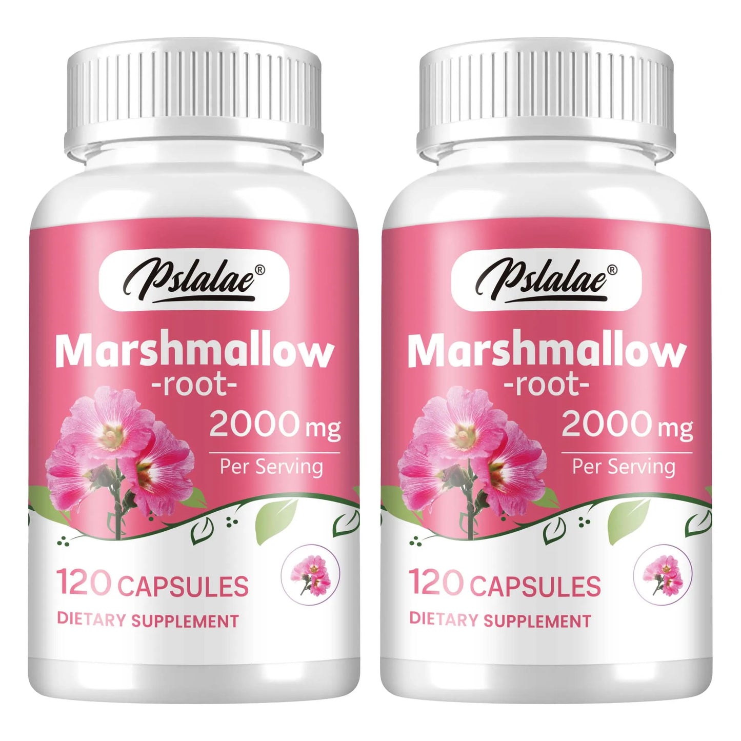 Marshmallow Root - Lung Cleanser, Digestive and Respiratory Health, Skin Health - 120 Capsules