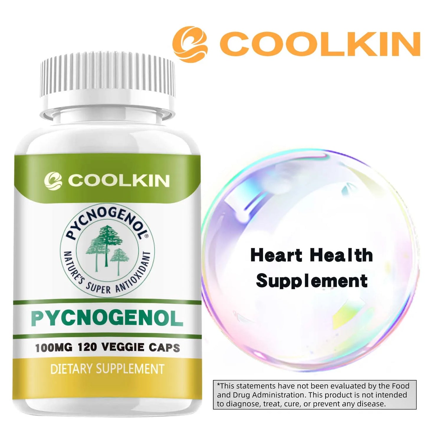 Pycnogenol - French Maritime Pine Bark Extract - Promotes Blood Flow, Joint and Immune Support, Antioxidant - 120 Capsules