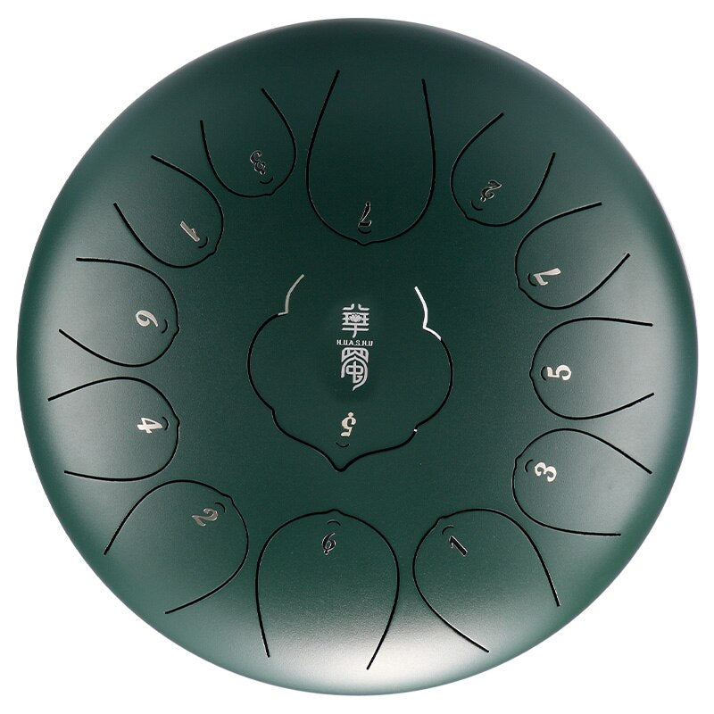 Handpan drum 12 Inch 13 Tone Steel Tongue Drum Hand Pan Drum With Padded Drum Bag And A Pair Of Mallets huedrum Yoga Meditation