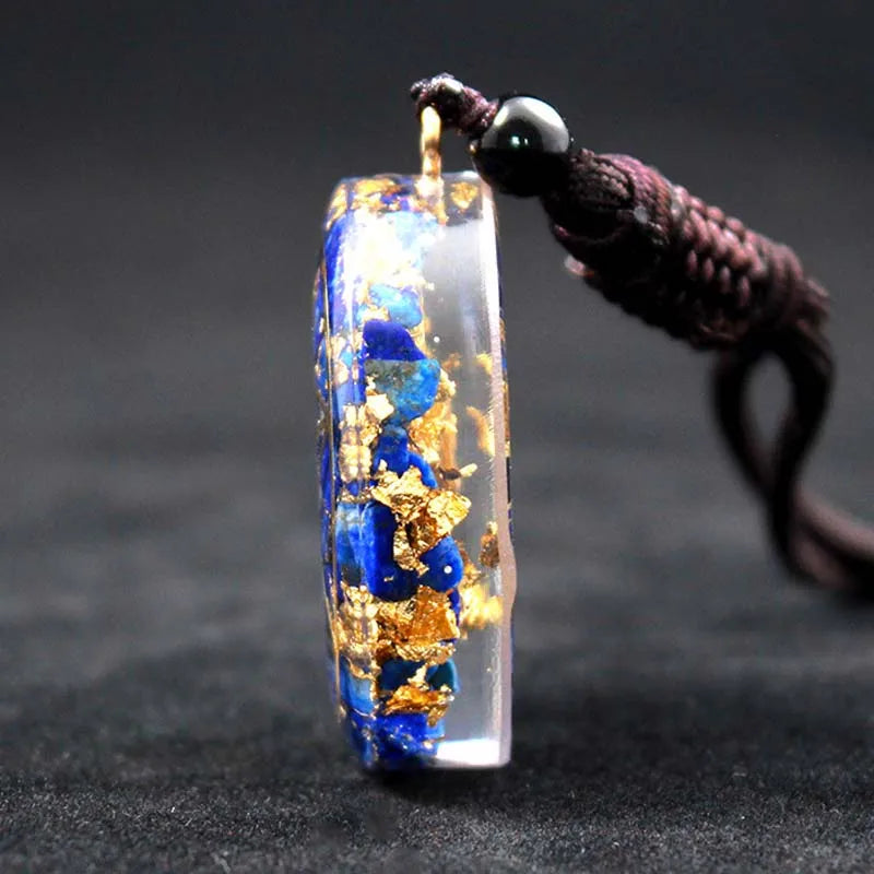 Orgone Pendant Natural Crystal lapis lazuli Seven Chakra Pendant Necklace Jewelry Orgonite
