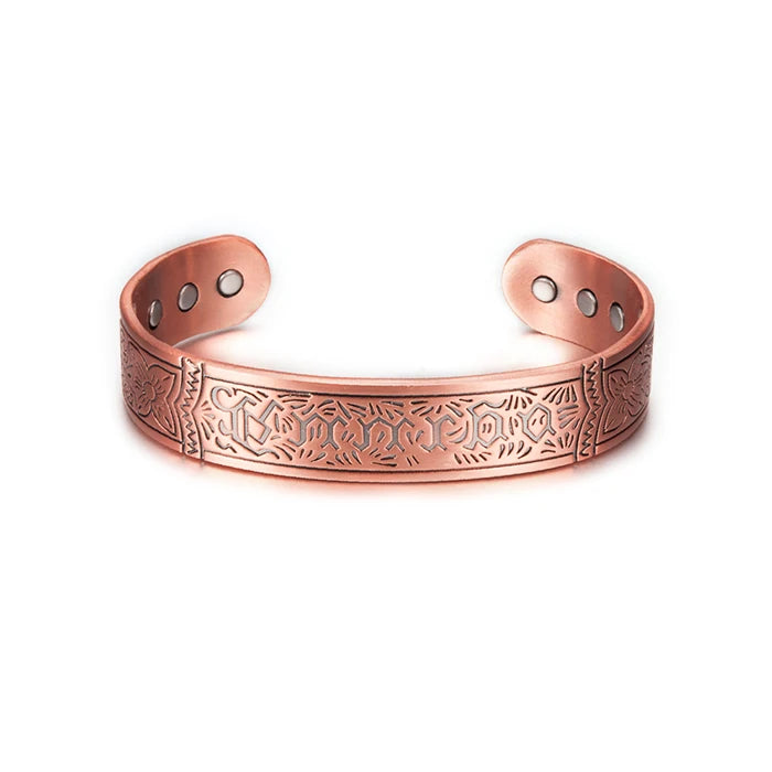 Magnetic Pure Copper Bracelet Benefits Energy Adjustable Open Cuff Bangles Increases Electromagnetic Aura Field ⚡️