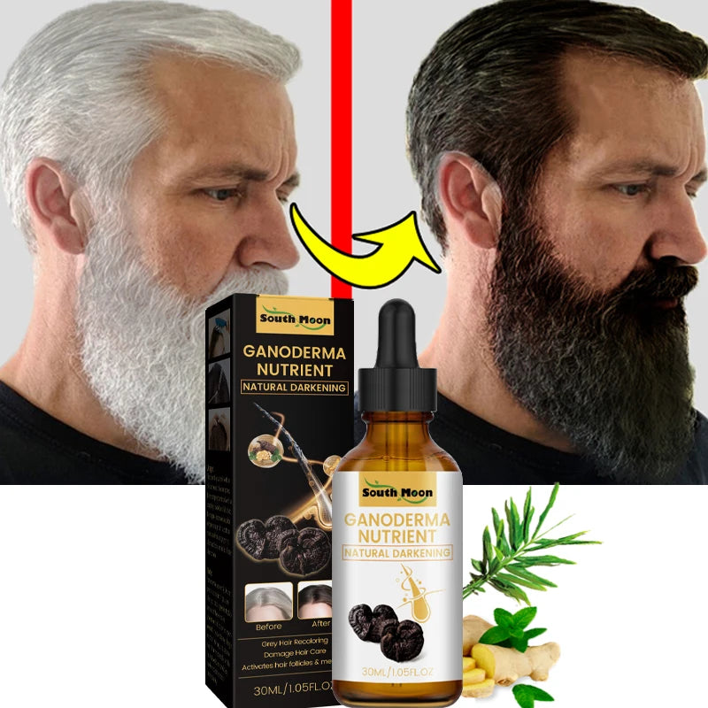 Magic White Hair to Black Shampoo Restore Soap Natural Color Soap Gray Beard Cover Gray Hair Dye Hair Fixing Shampoo Bar