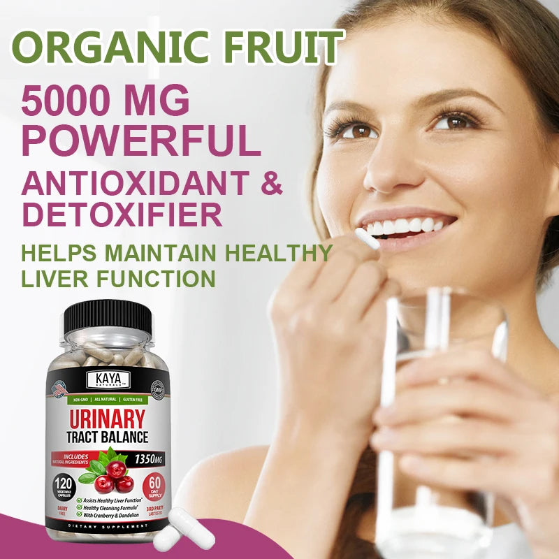 D-Mannose - Urinary Tract UT Cleansing and Bladder Health - Made with Cranberry, Hibiscus and Dandelion Root