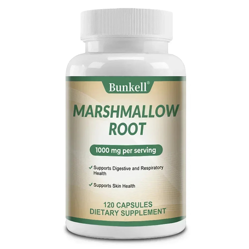 Marshmallow Root Capsules - Lung Cleanser, Promote Digestive and Respiratory Health, Skin Health, Promote Nutrient Absorption