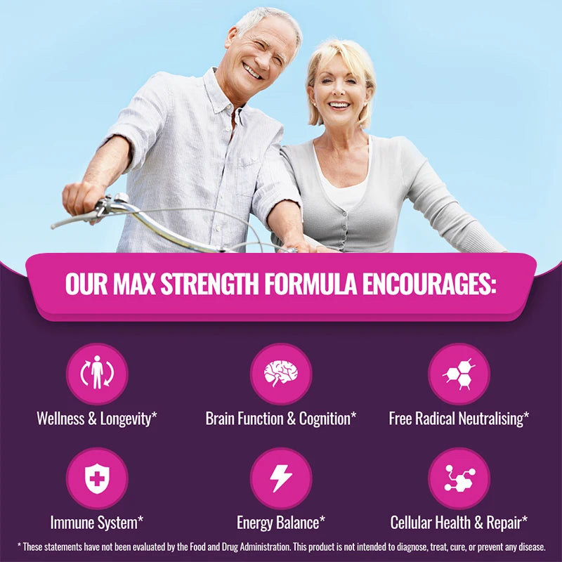 Daitea Vitamin B3 Niacinamide Resveratrol Supplement Capsules, Benefits Skin Health, NAD, Energy, Metabolism