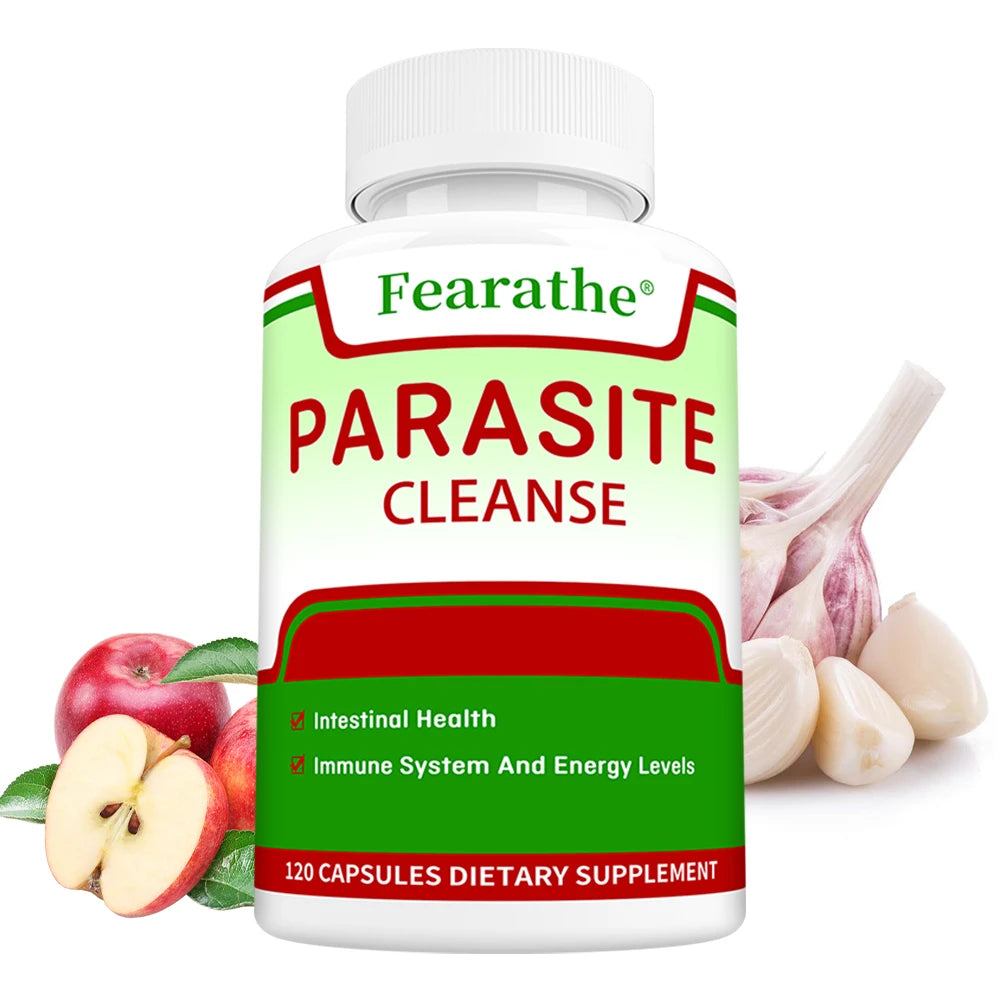 Parasite Cleanse & Detox - Supports Healthy Gut, Immune and Energy Levels, Eliminates Internal Parasites, 120 Capsules