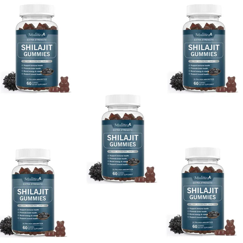 100% Shilajit Gummies with 85+ Trace Mineral & Fulvic Acid Supports Energy and Immune System.