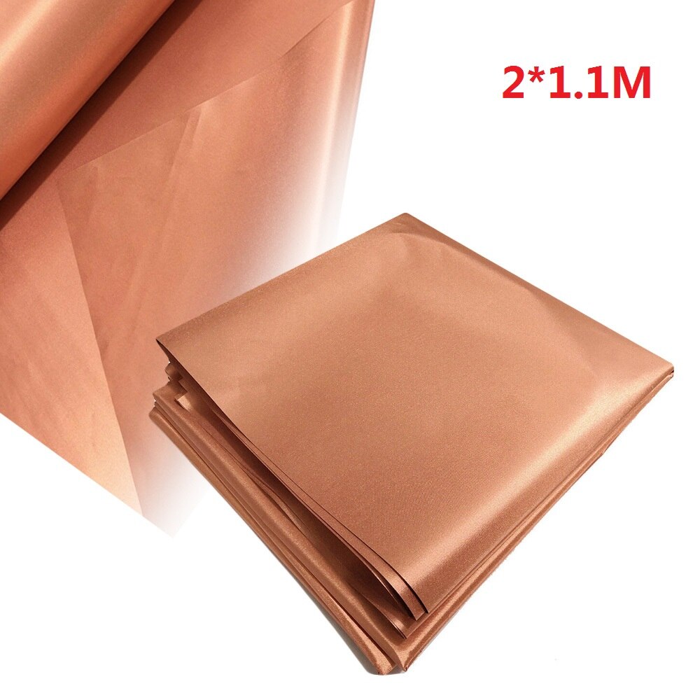 Shielding Fabric Anti Radiation Cloth Conductive EMF Protection Pure Copper Fabric Anti-Scanning RFID Linings Shield Bag