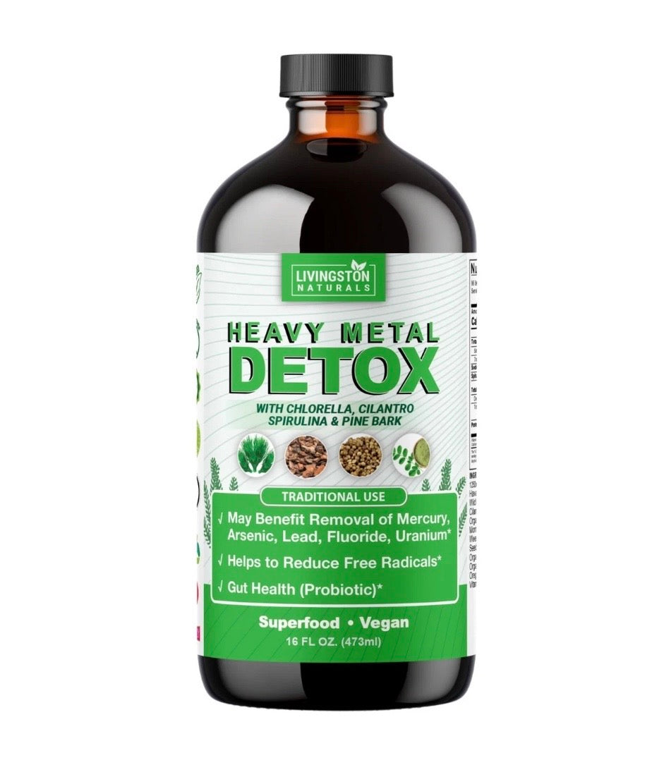 Heavy Metal Detox  Remove Nano Aluminum , Lead,Cadmium ,Barium, Thallium Mercury & More 16 oz