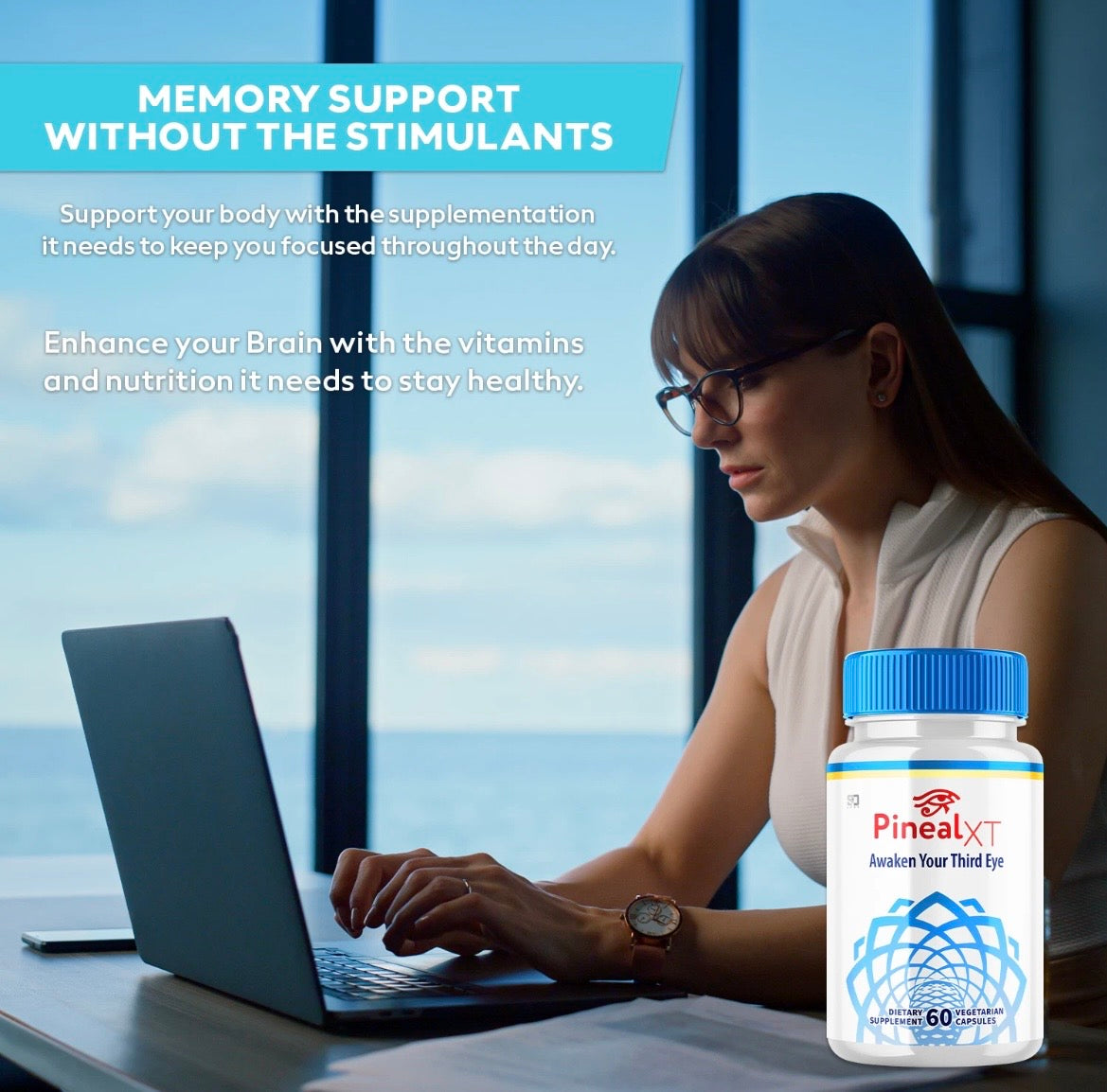 Pineal XT, Pineal Gland Decalcification & Activation Energy Capsules (60 Capsules) Increases Neuromelanin Production Improves Memory.