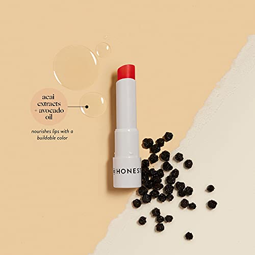 Organic Lipstick Honest Beauty Tinted Lip Balm | Antioxidant-rich Acai Extracts + Avocado Oil | EWG Certified, Vegan, Cruelty Free | Summer Melon