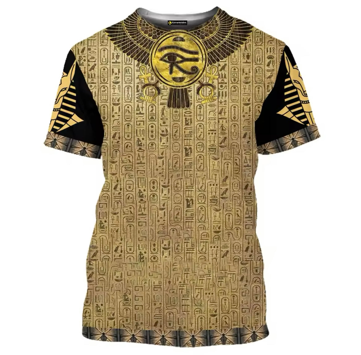 Ancient Egyptian Horus 3d Print Summer Men's O-Neck T-shirt Casual Short Sleeve Oversized Pullover Fashion Tee Tops Men Clothing