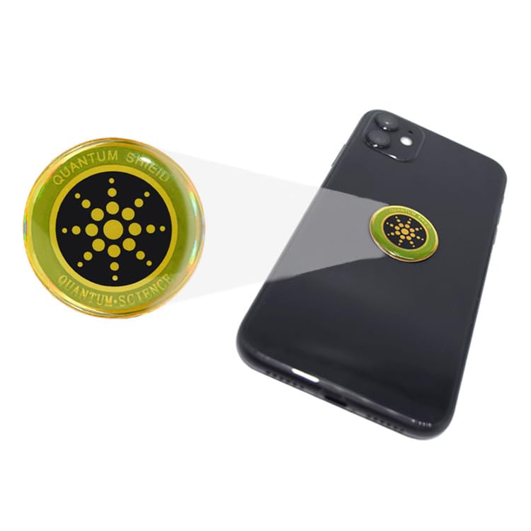 Quantum EMF Stickers Protects Against Negative Ions Emitted From 5g 6g & 7g Frequencies + Infrared, 6 Pack, Prevents Headache, Insomnia.