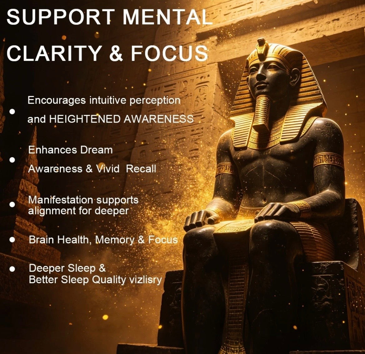Third Eye Awakening Supplement, Ormus Golden Oil Monoatomic, Haritaki Capsules Decalcify & Activate Pineal Gland