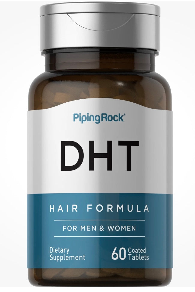 PipingRock DHT Blocker Hair Formula For Men 💆🏾‍♂️& Women 💆🏾‍♀️Advanced Growth Supplement for Hereditary Thinning Hair.