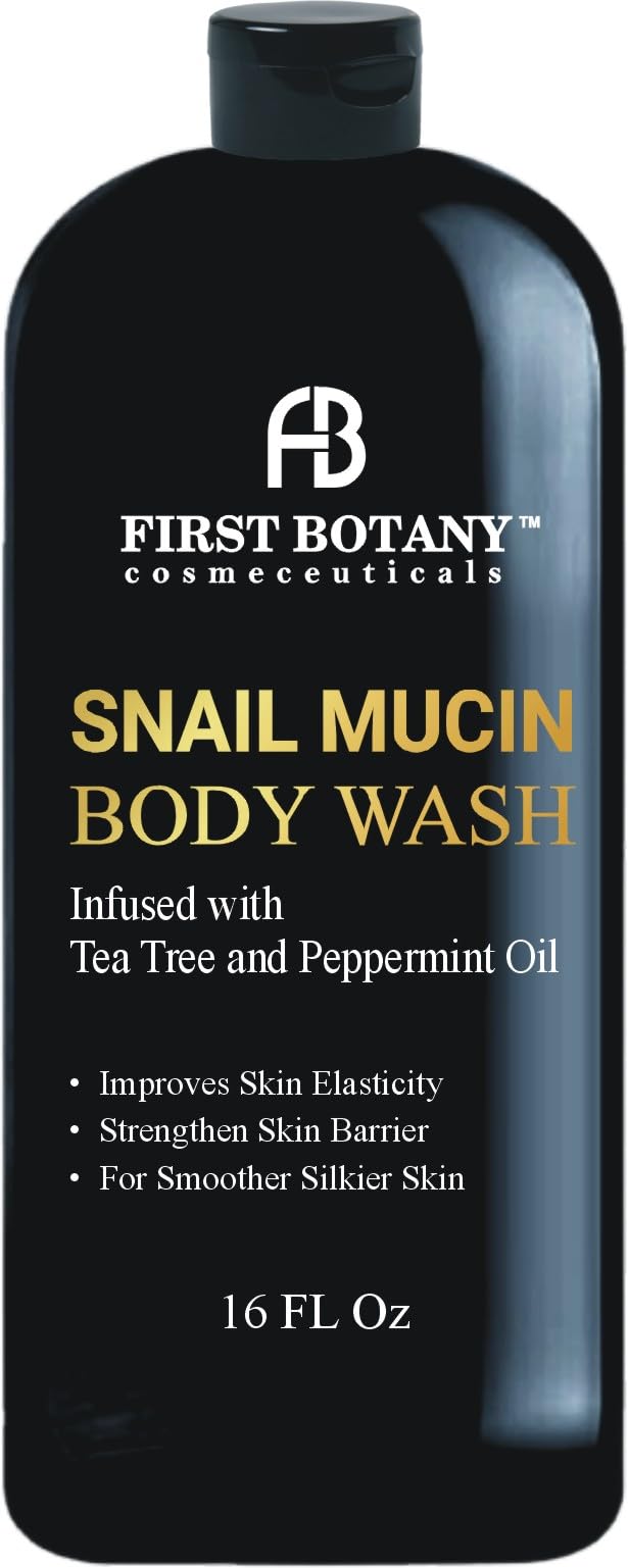 First Botany, ALL Natural Body Wash - No Harmful Chemicals Fights Body Odor, Athlete's Foot, Jock Itch, Nail Issues, Dandruff, Acne, Eczema, Shower Gel for Women & Men, Skin Cleanser -16 fl oz (Tea Tree Eucalyptus)