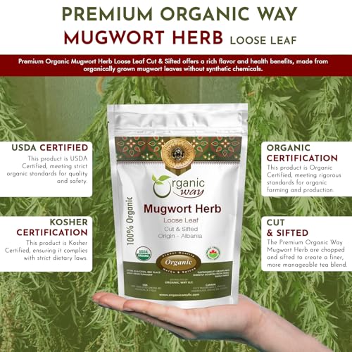 Mugwort Leaf Cut & Sifted (Artemisia Vulgaris) Great for Lucid Dreaming & Astral Projection 🛌