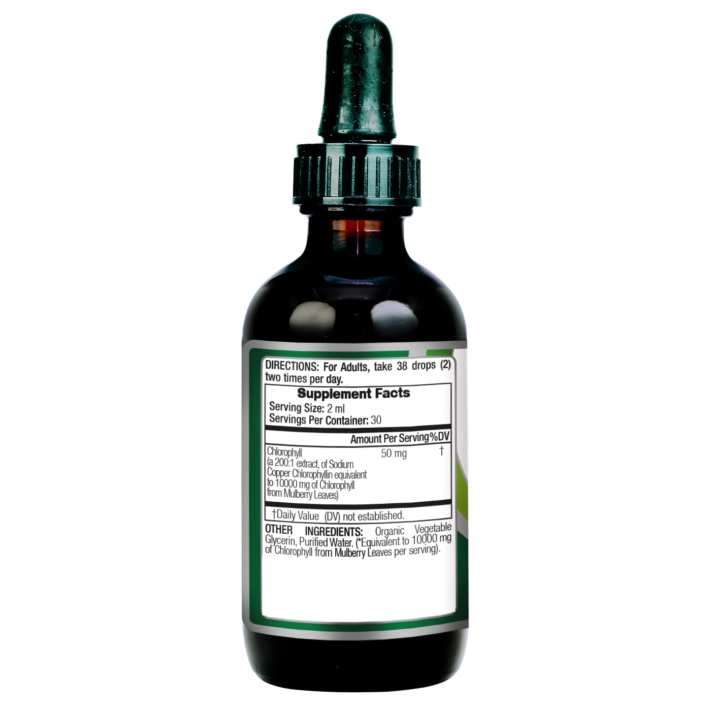 FITO MEDIC'S Lab | Liquid Chlorophyll Infused with Sodium Copper Removes Toxic Metals & Micro Plastics Vegan Detox Drops | 50 mg Extract per Serving.
