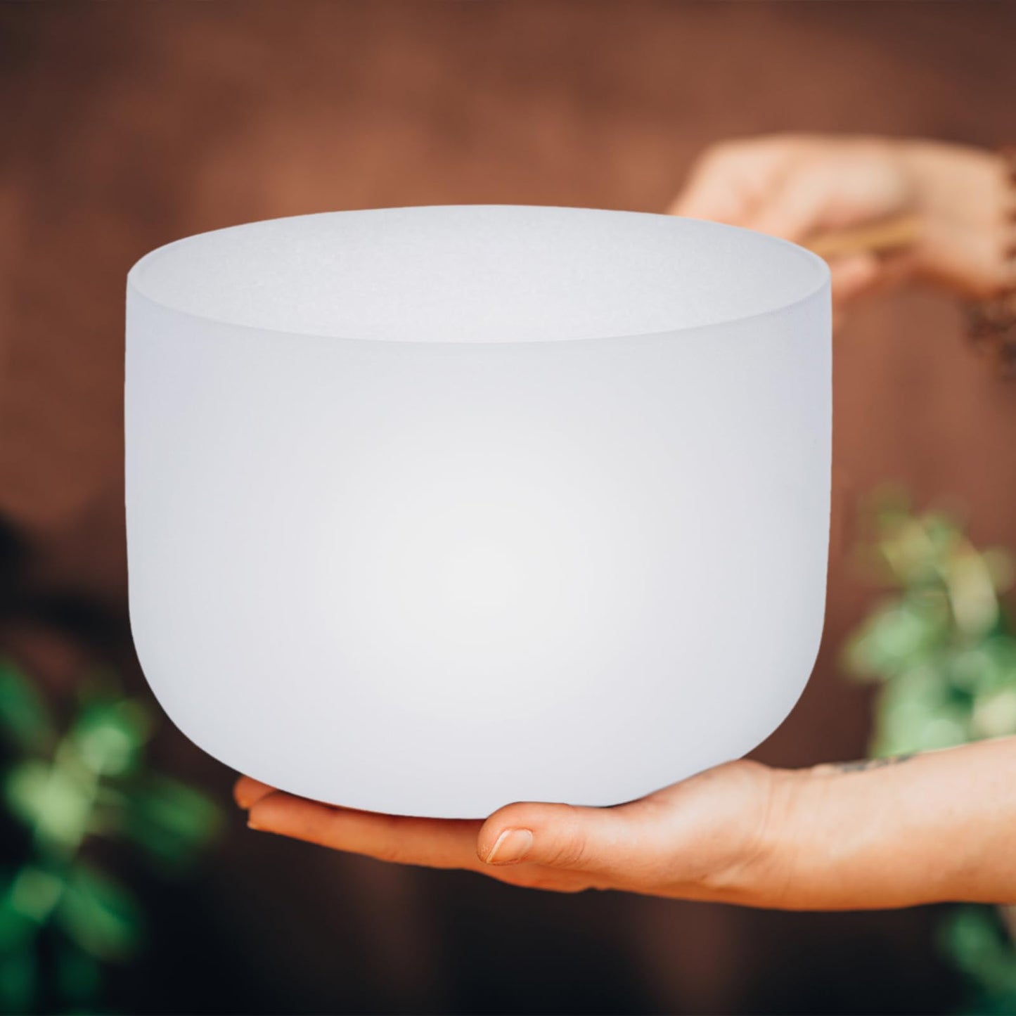 Sevenbowls Singing Bowls 432hz B Note 8-Inch Crystal Singing Bowl With A Free Mallet And O-Ring For Sound Healing, Meditation, Yoga, and Sound Baths