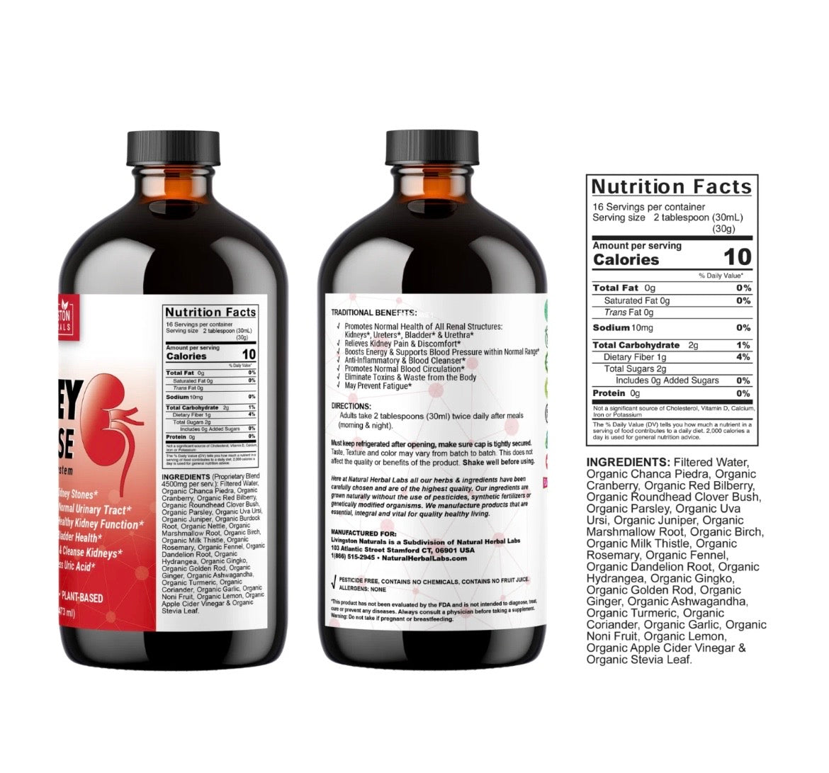 KIDNEY CLEANSE Formula Reduce The Need For Dialysis, Dissolve Kidney Stones, Support Bladder Health Detoxifies & Cleanse Kidneys Flushes Out Excess Uric Acid.