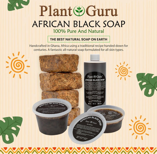 African Black Soap Liquid Raw 100% Pure Organic Natural Body & Face Wash. Half Gallon 4.25lbs Fights bacteria associated with breakouts and reduces the appearance of dark spots and scars.