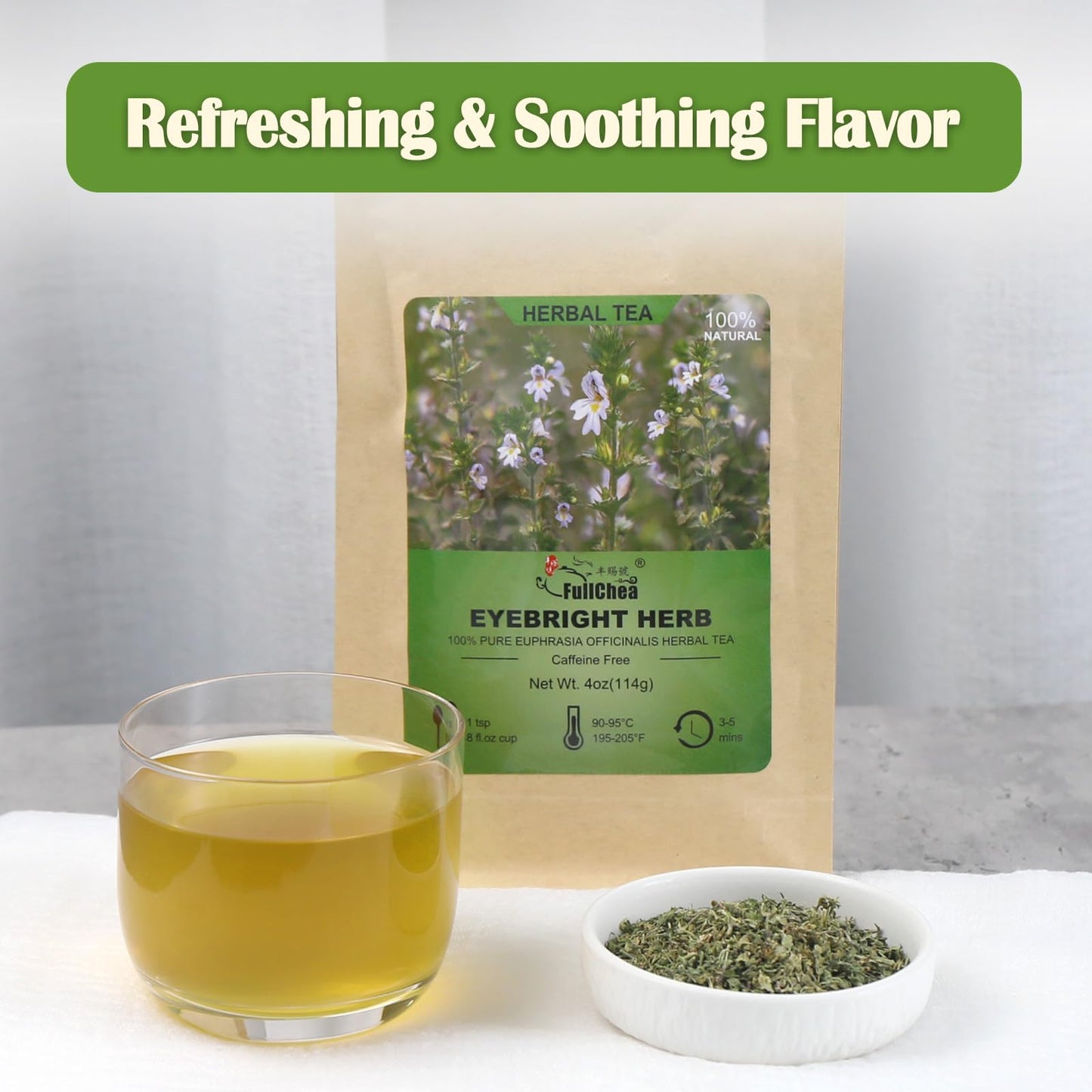 Chrysanthemum Herb - Premium Natural Dried Chrysanthemum Flower - Great For Pain ,Treats Headaches, Sleep Aid,Liver Health Great For Inflammation & Immune System Support Antioxidants Herbal Tea Loose Leaf - Non-GMO - Sweet & Fresh