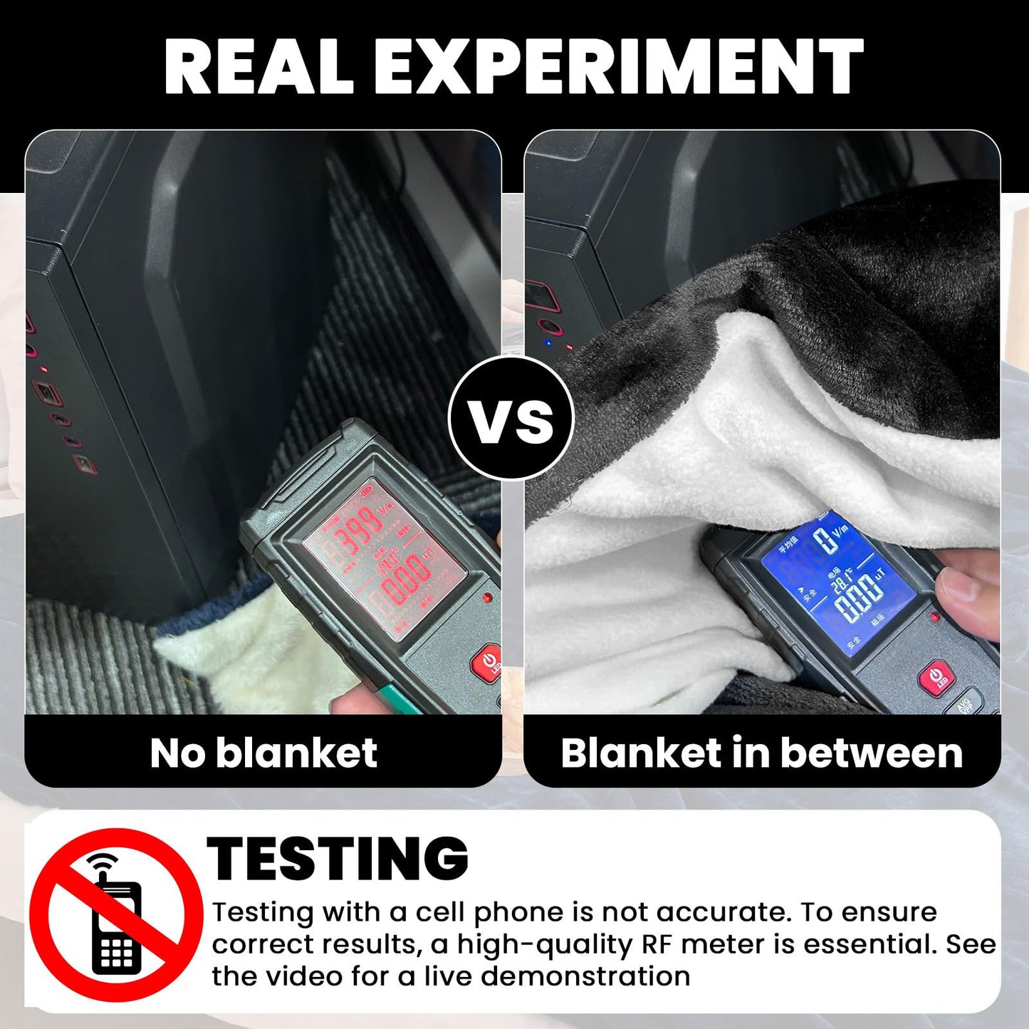 EMF Blanket Protection Blocks EMF Waves So Your Dreams Aren’t Hijacked By Deceptive Frequencies. Two Sided Reversible Can Use for Beds or Couches Great For Travel Blocks ELF Waves. ☢️