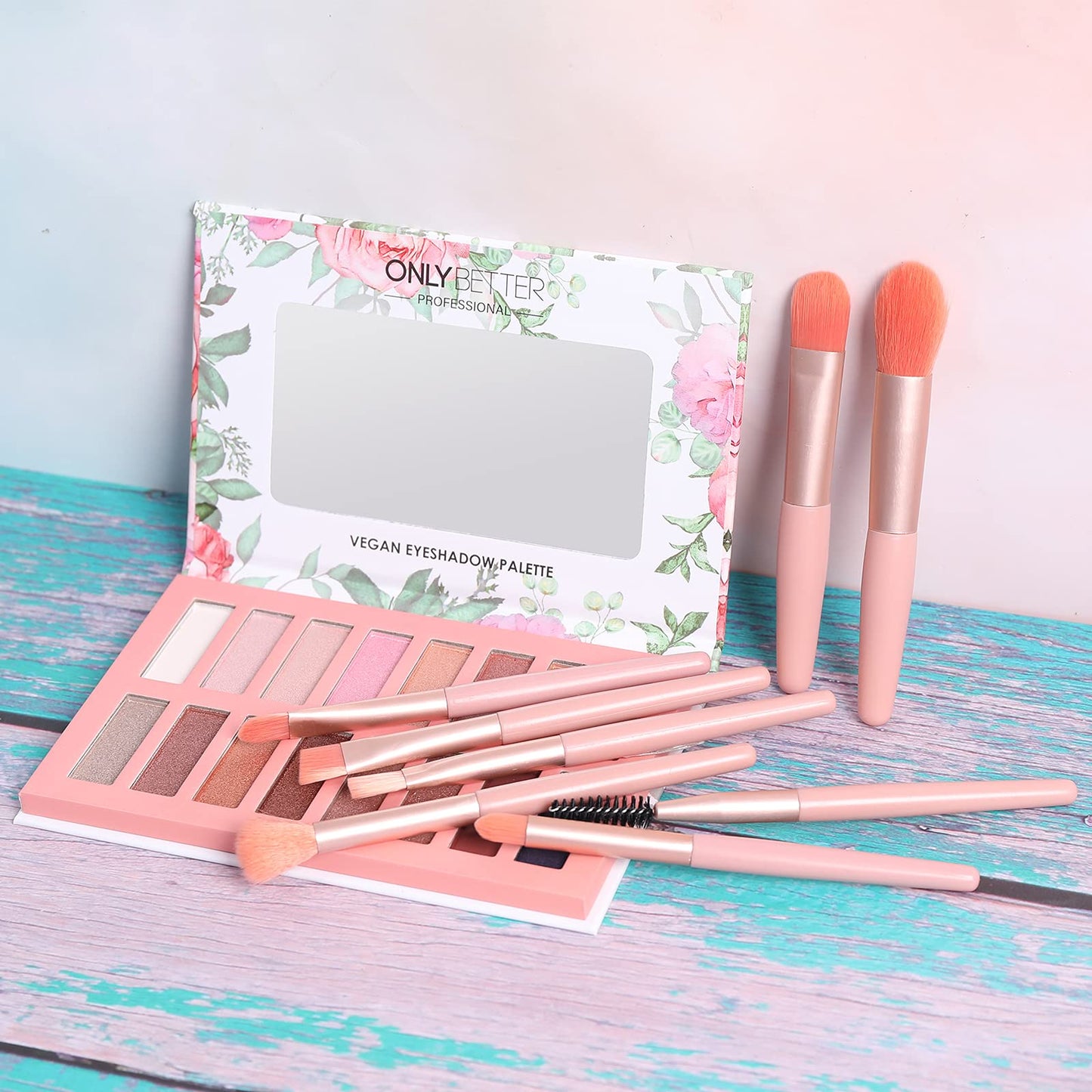 ORGANIC MAKEUP 💄 ONLYBETTER Vegan Eyeshadow Palette, Nude Eyeshadow Palette, 16 Shades Organic Eyeshadow palette high pigmented eyeshadow palette Colorful Eyeshadow Palette Long Lasting Nude Eyeshadow Shimmer Palette