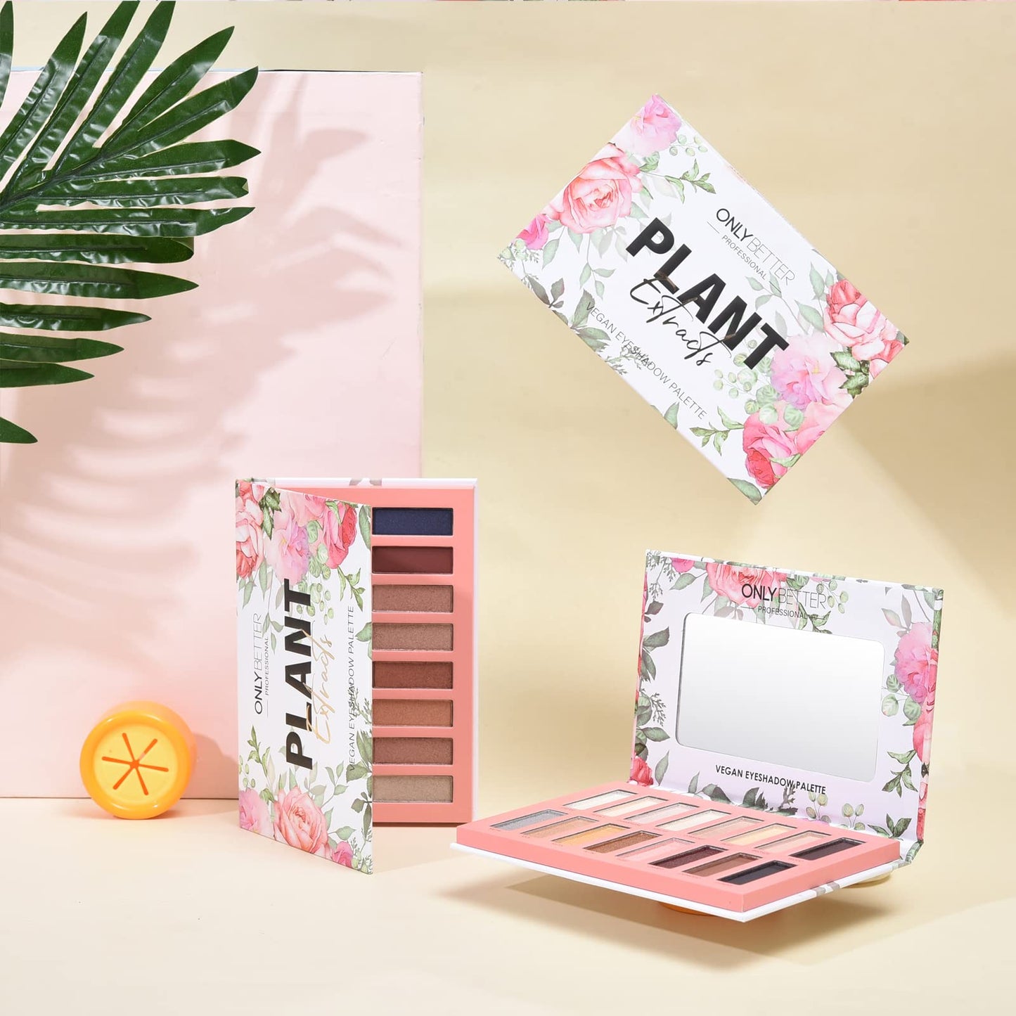 ORGANIC MAKEUP 💄 ONLYBETTER Vegan Eyeshadow Palette, Nude Eyeshadow Palette, 16 Shades Organic Eyeshadow palette high pigmented eyeshadow palette Colorful Eyeshadow Palette Long Lasting Nude Eyeshadow Shimmer Palette