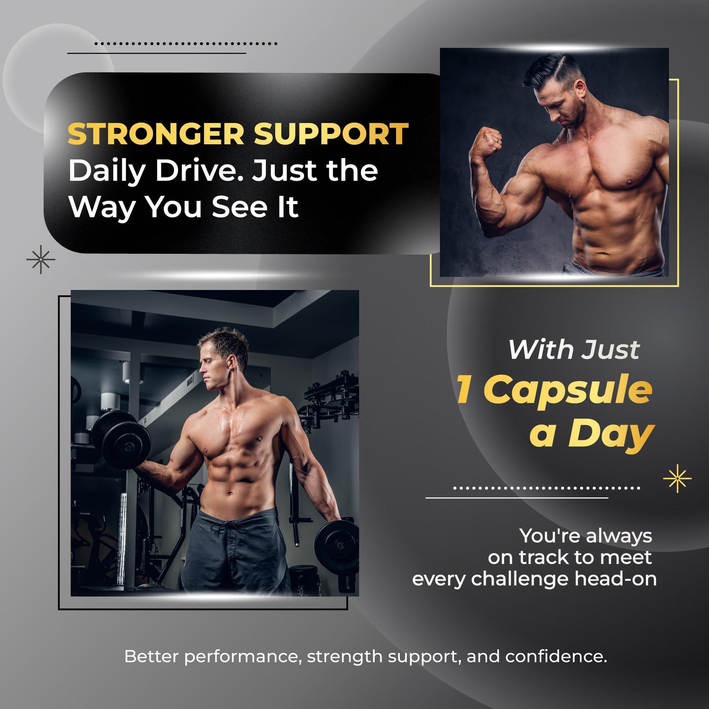 Ultra Muscle Builder Supplement Highest Potency with L-Arginine, Tribulus - Increase Energy, Stamina, Strength, Sports Training Support 90-Day Supply (90 Count (Pack of 1))