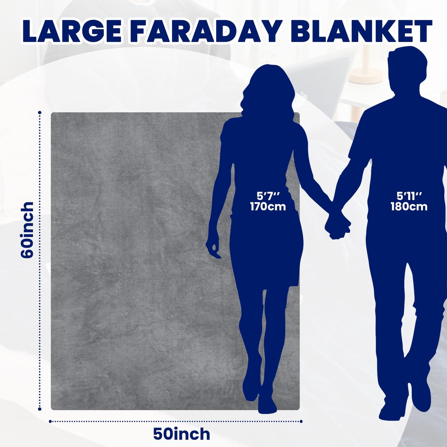 EMF Blanket Protection Blocks EMF Waves So Your Dreams Aren’t Hijacked By Deceptive Frequencies. Two Sided Reversible Can Use for Beds or Couches Great For Travel Blocks ELF Waves. ☢️