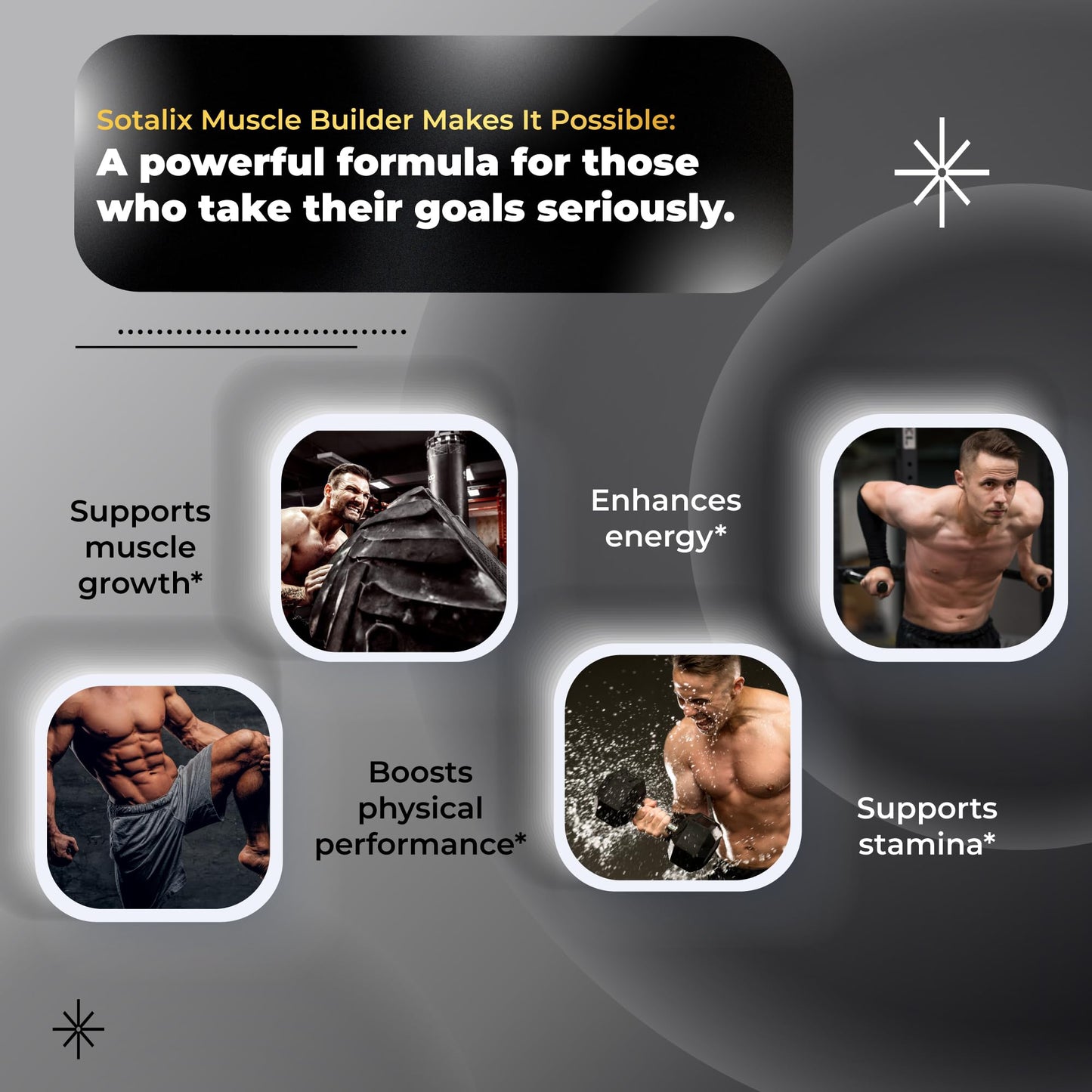 Ultra Muscle Builder Supplement Highest Potency with L-Arginine, Tribulus - Increase Energy, Stamina, Strength, Sports Training Support 90-Day Supply (90 Count (Pack of 1))