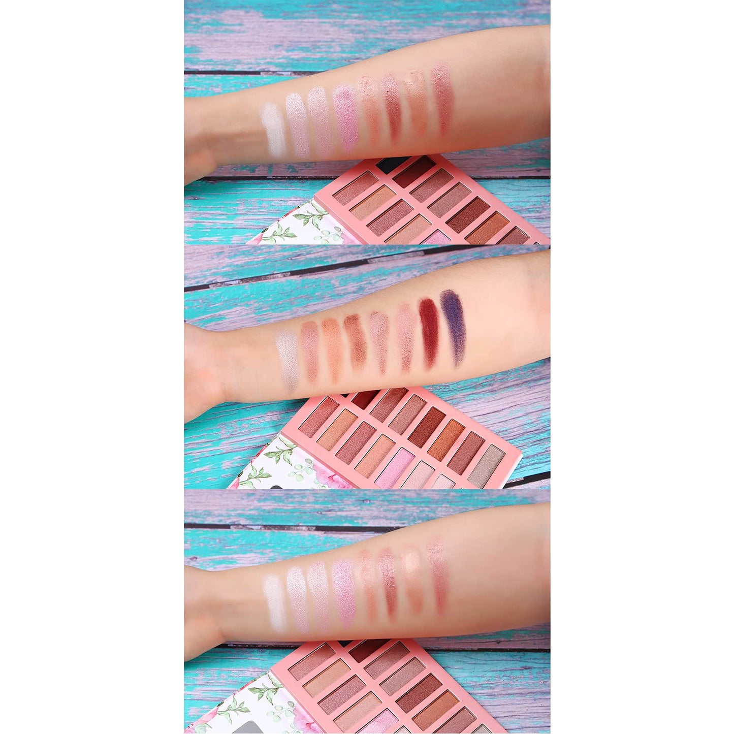 ORGANIC MAKEUP 💄 ONLYBETTER Vegan Eyeshadow Palette, Nude Eyeshadow Palette, 16 Shades Organic Eyeshadow palette high pigmented eyeshadow palette Colorful Eyeshadow Palette Long Lasting Nude Eyeshadow Shimmer Palette