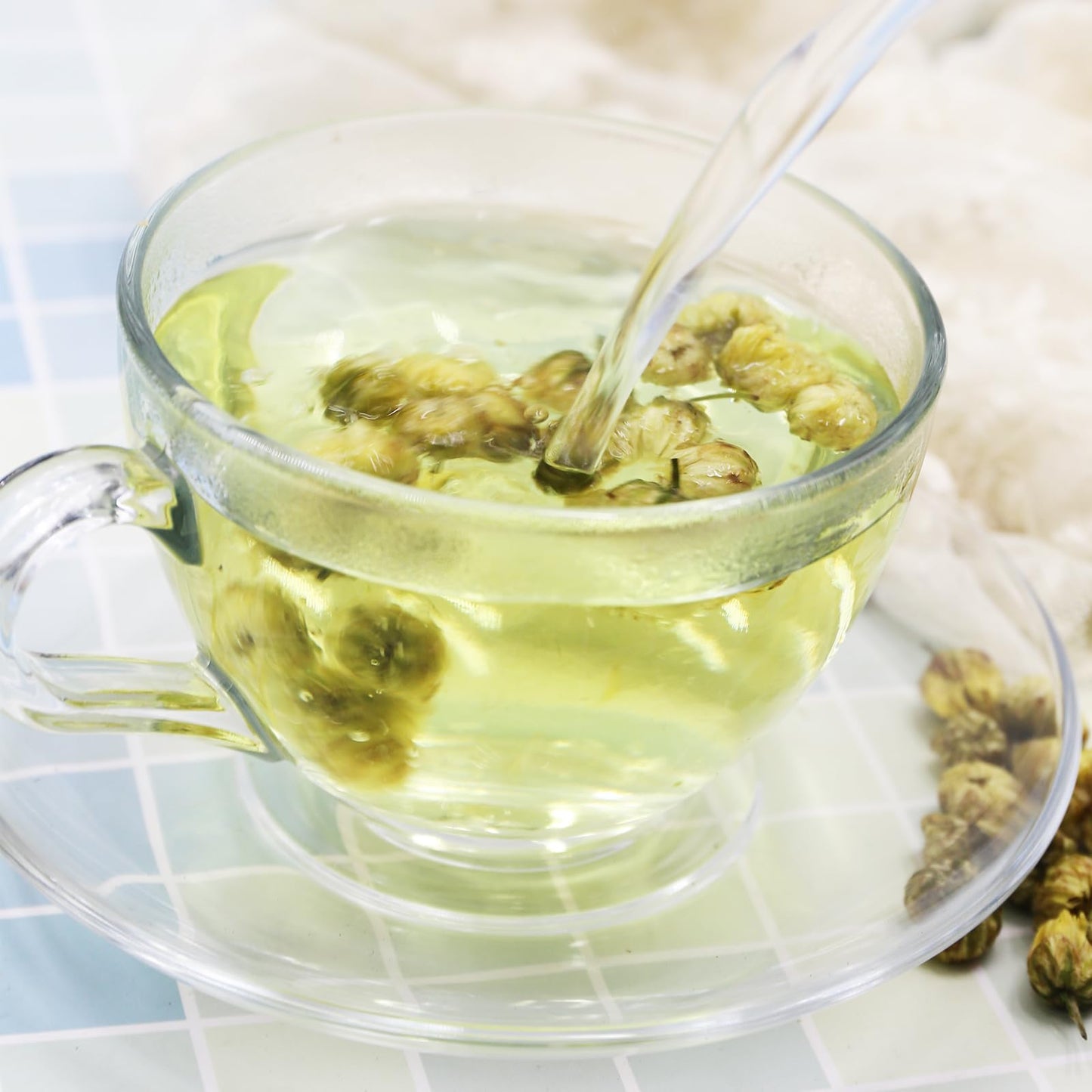 Chrysanthemum Tea - 3.52oz/100g - Reduces Inflammation, Beta Carotene, Rich in Antioxidants, Immune System Support Chrysanthemum Flower - Tai Ju Herbal Chinese Tea - Non-GMO - Caffeine-free