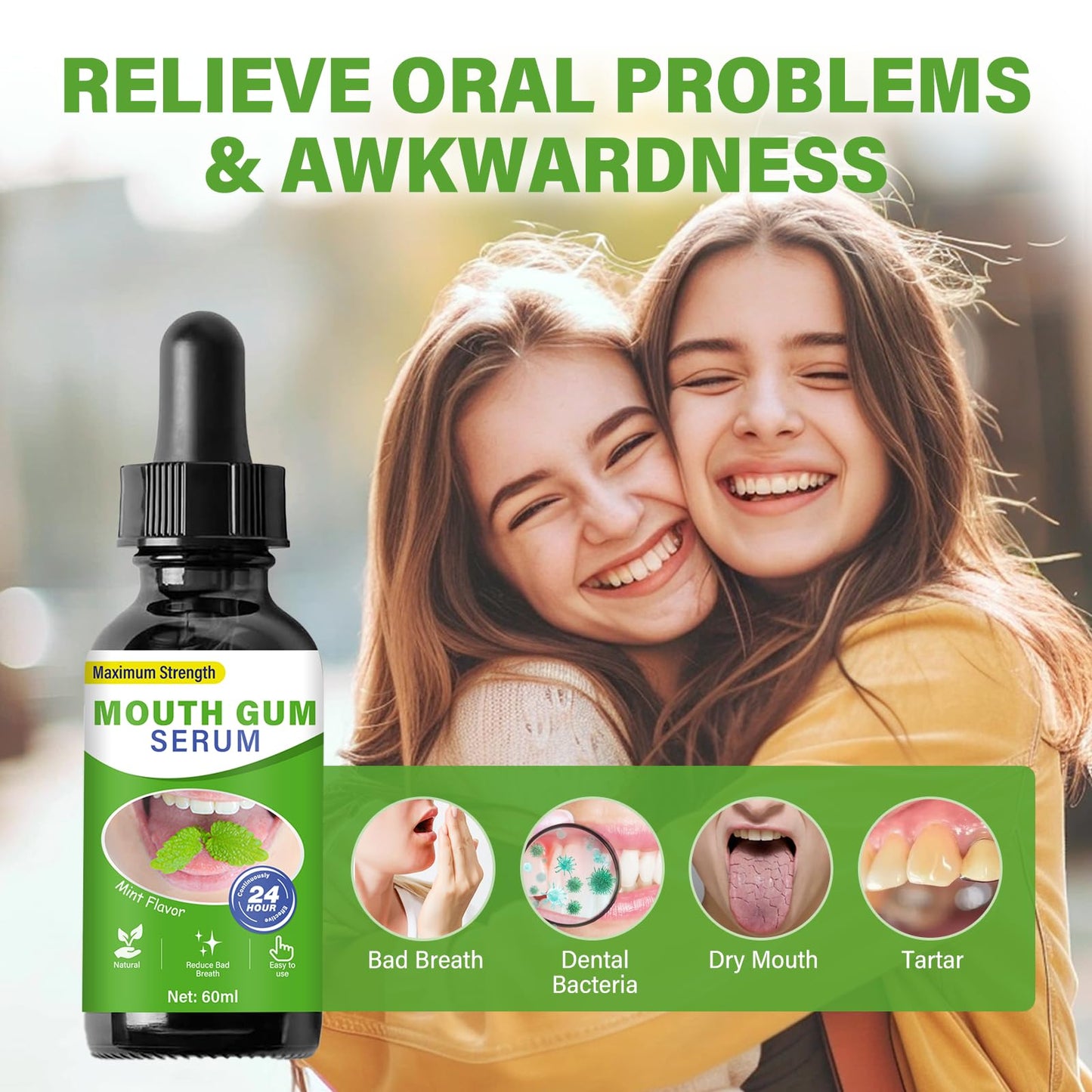 Gum Restore Drops - Advanced Repair for Receding Gums and Bad Breath, 2 Fl Oz