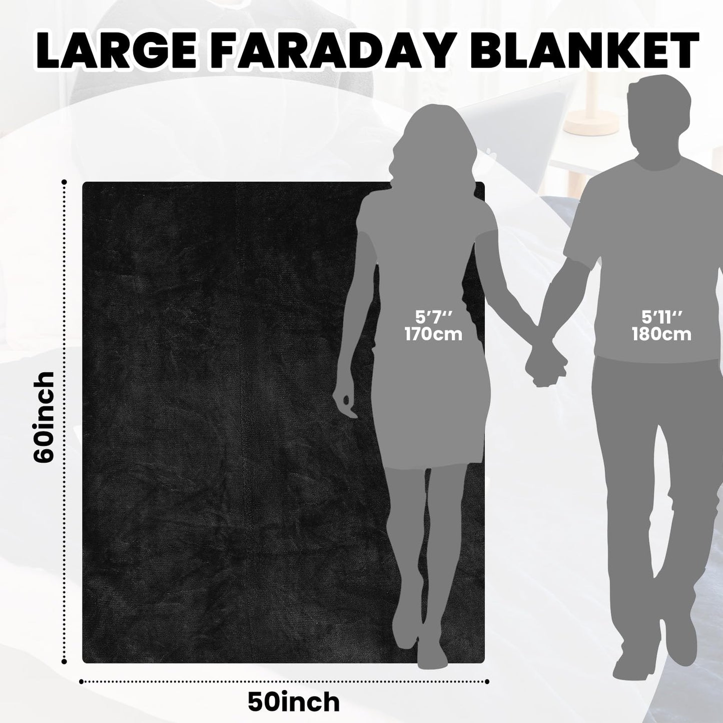 EMF Blanket Protection Blocks EMF Waves So Your Dreams Aren’t Hijacked By Deceptive Frequencies. Two Sided Reversible Can Use for Beds or Couches Great For Travel Blocks ELF Waves. ☢️