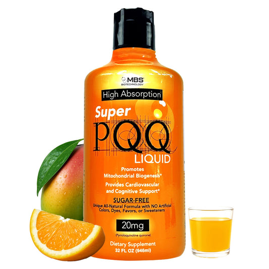 Cellular Biotechnology - Super PQQ Liquid - Highly Absorbable Pyrroloquinoline Quinone 20 Milligram, Best Liquid PQQ for Mitochondrial Biogenesis 🧬Supports Heart Health, Cognitive Function and Mental Focus 🧠