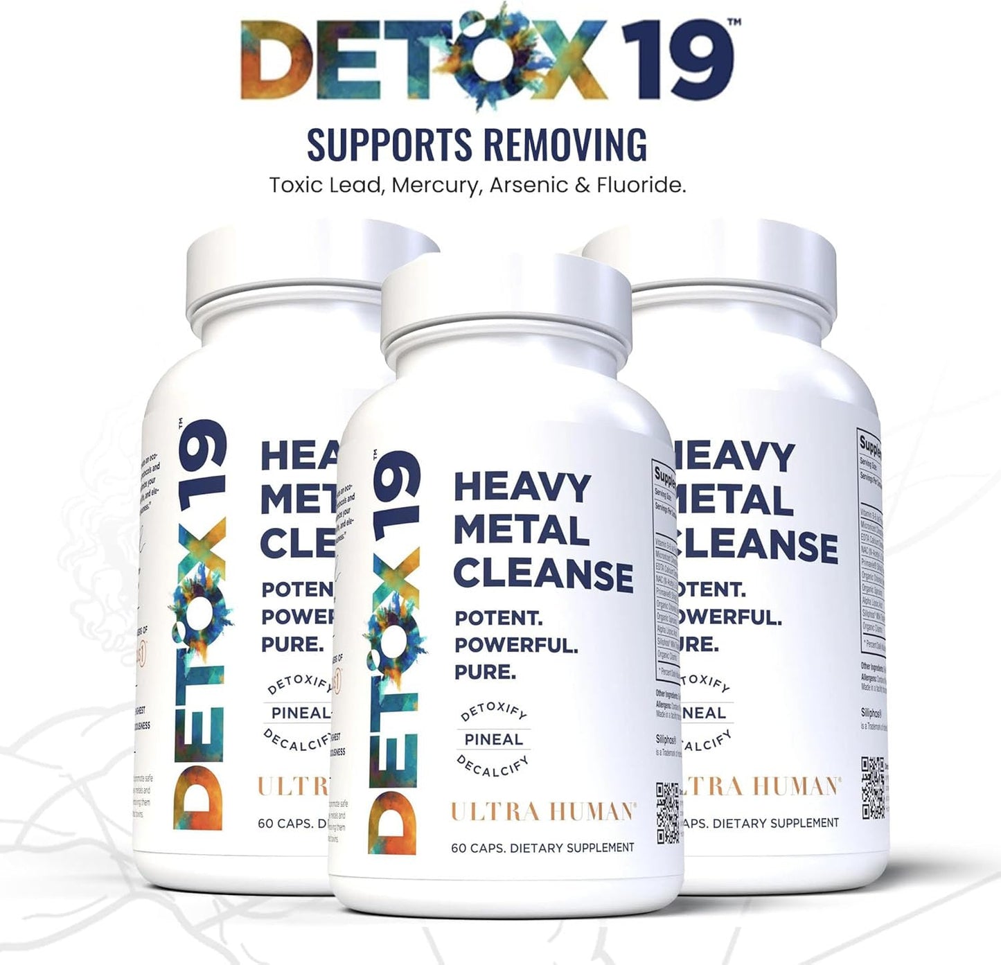 Heavy Toxic Metal Detox - Zeolite Detox Capsules, Natural Energy and Immune System, Supports Daily Detox and Optimal pH, Max Absorption Alkaline Capsules Only Shipped in The USA