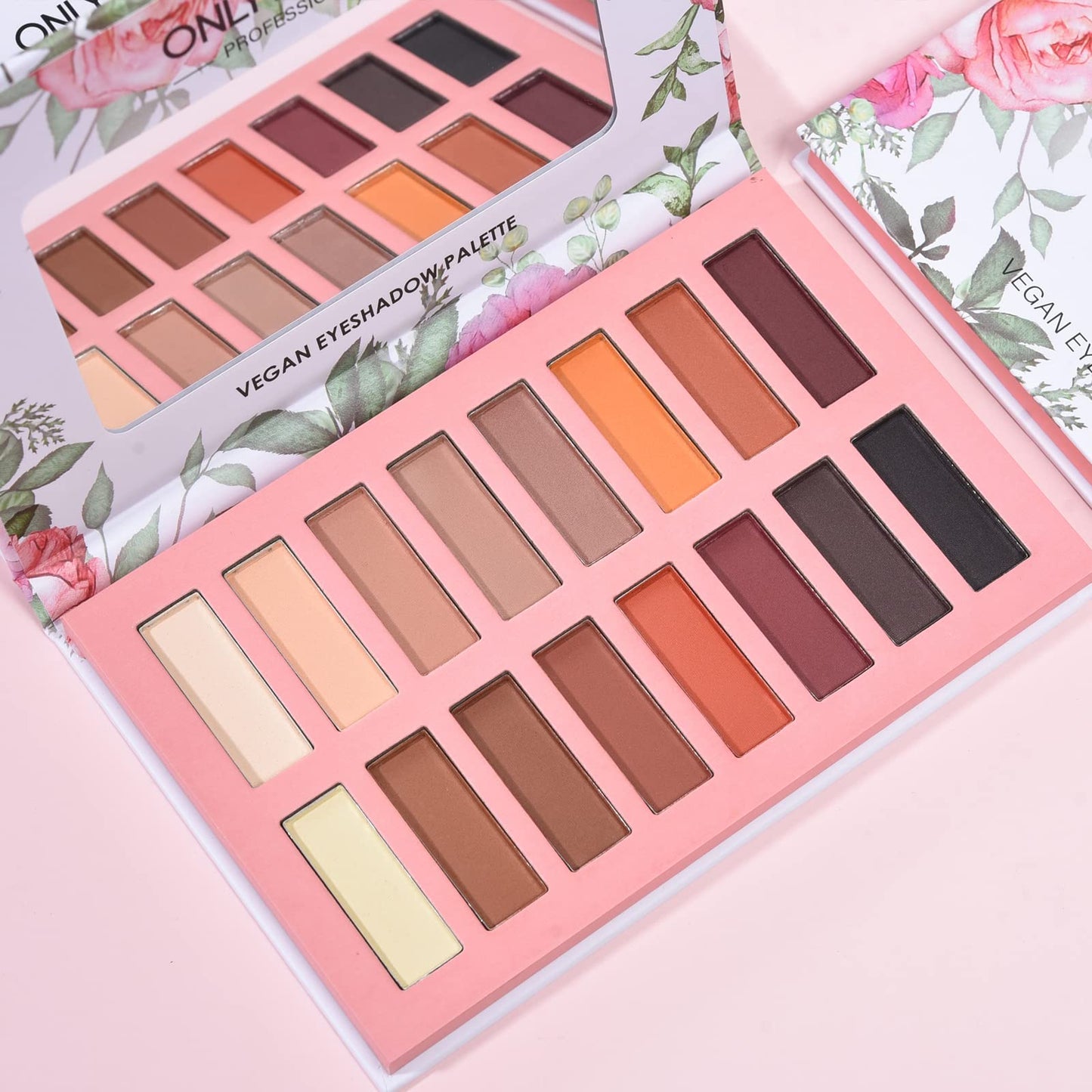 ORGANIC MAKEUP 💄 ONLYBETTER Vegan Eyeshadow Palette, Nude Eyeshadow Palette, 16 Shades Organic Eyeshadow palette high pigmented eyeshadow palette Colorful Eyeshadow Palette Long Lasting Nude Eyeshadow Shimmer Palette