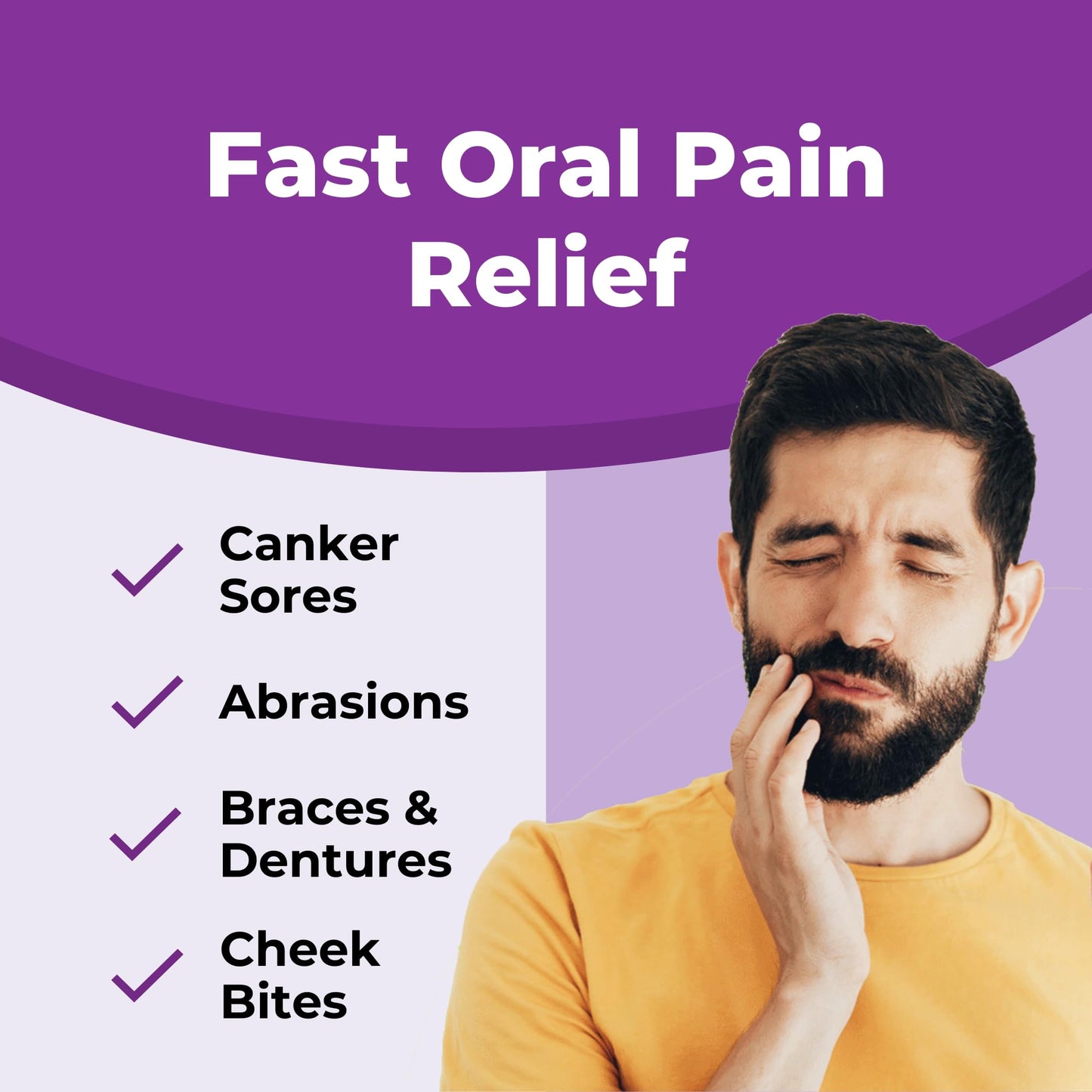 CUROXEN Mouth Sore Gel, Natural Relief for Inside Mouth Sores with Olive Oil, Calendula, and Clove – 0.42 oz