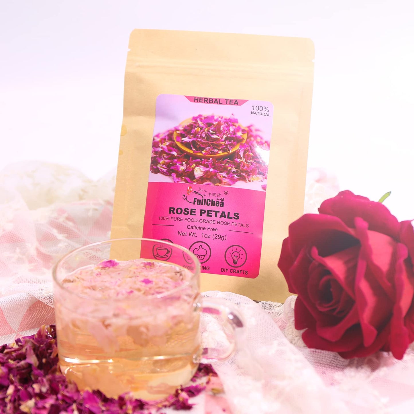 Chrysanthemum Herb - Premium Natural Dried Chrysanthemum Flower - Great For Pain ,Treats Headaches, Sleep Aid,Liver Health Great For Inflammation & Immune System Support Antioxidants Herbal Tea Loose Leaf - Non-GMO - Sweet & Fresh
