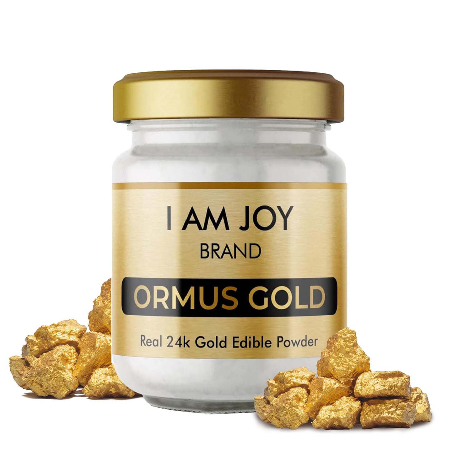 I Am Joy co. Pure Ormus White Gold Powder Monoatomic Element | No Plastic, No Lye, No Dyes, No Fillers | 22 Grams