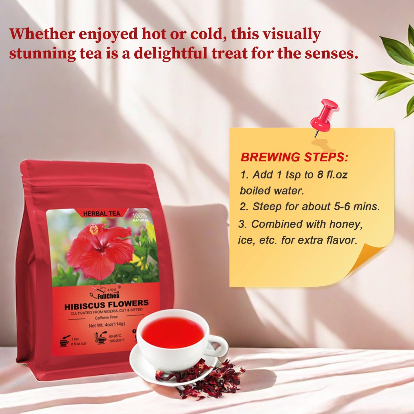 Chrysanthemum Herb - Premium Natural Dried Chrysanthemum Flower - Great For Pain ,Treats Headaches, Sleep Aid,Liver Health Great For Inflammation & Immune System Support Antioxidants Herbal Tea Loose Leaf - Non-GMO - Sweet & Fresh