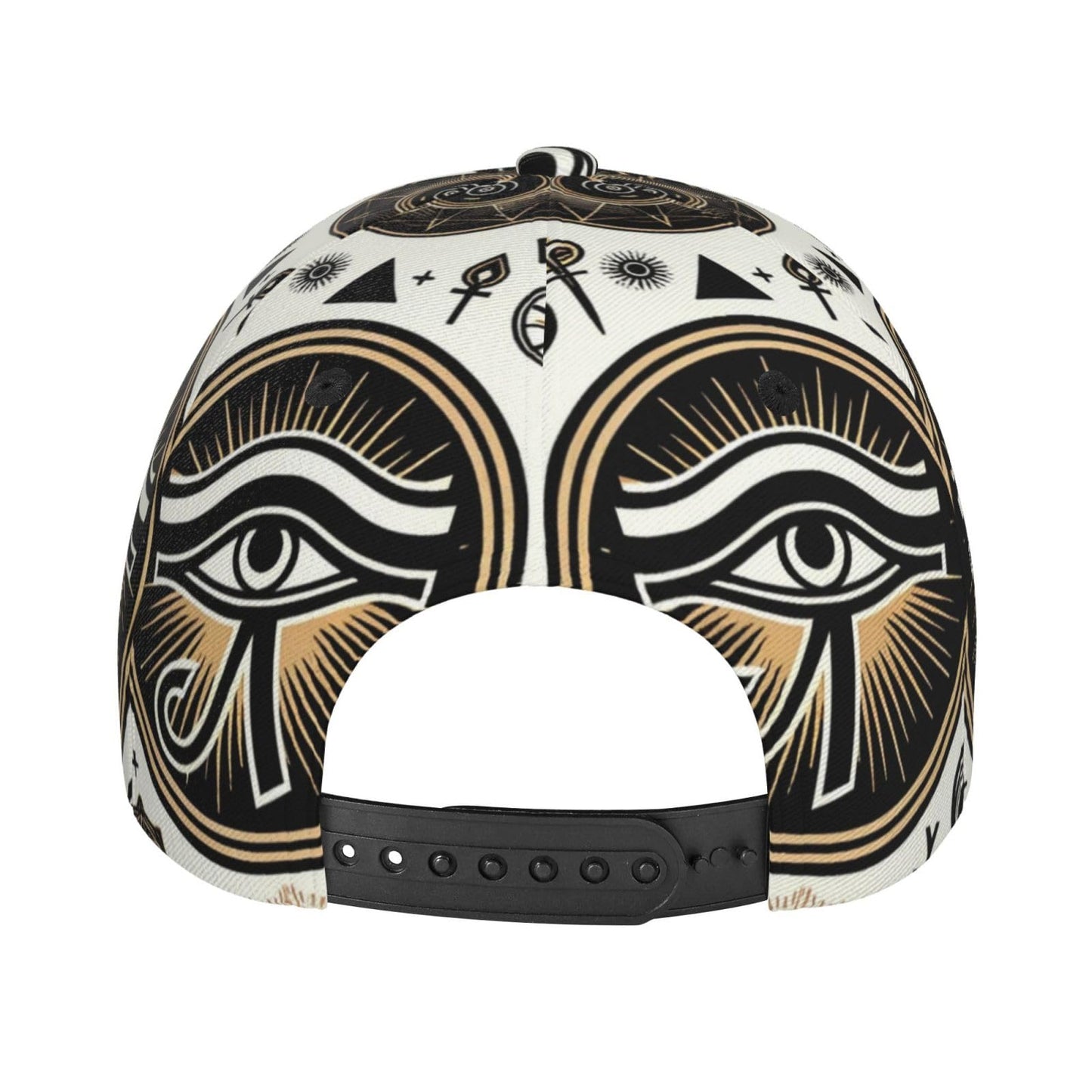 Quarvynox Unisex Fashion Ancient Egypt Eye Baseball Cap Snapback, Adjustable Funny Trucker Hat for Daily Wear Black